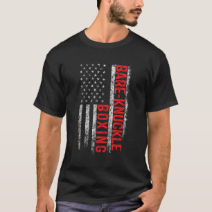 Camiseta Bare Knuckle Boxing American Flag 4 De Julho