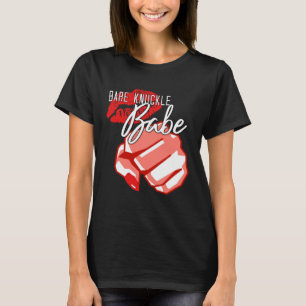 Camiseta Bare Knuckle Boxing Babe com batom e polimento