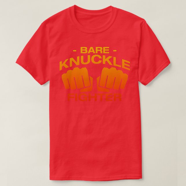 Camiseta Bare Knuckle Combate Esportes (Frente do Design)