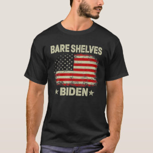 Camiseta Bare Shelves Biden Funny Meme Flag Americano