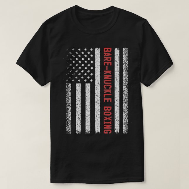Camiseta Bareknuckle boing American Flag 4 de julho  (Frente do Design)
