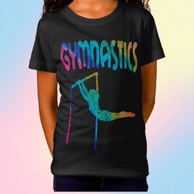 Camiseta Bares assimétricos da ginástica T-Shirt (Criador carregado)