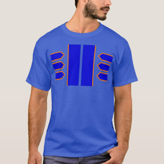 Camiseta Bares de Regalia PhD Azul e Laranja