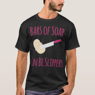 Camiseta Bares De Sabonete Podem Ser Engraçados Com Slipper