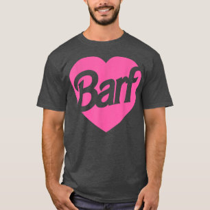 Camiseta Barf Heart Engraçado Meninas Mulheres Sarcásticas