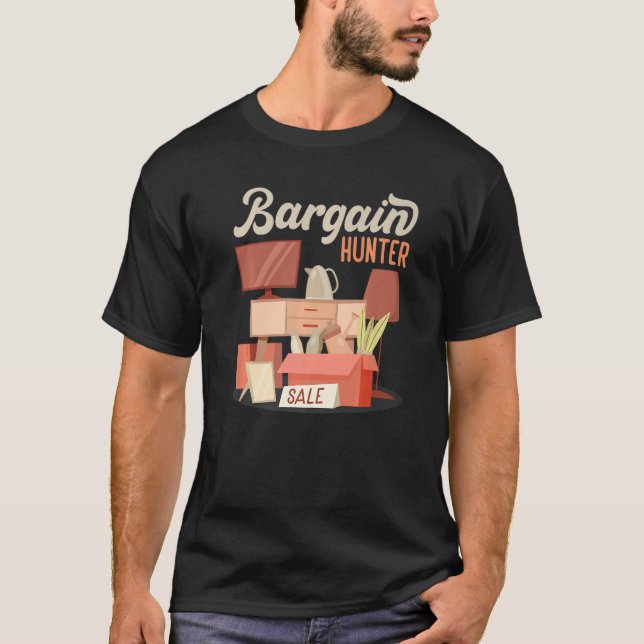 Camiseta Bargain Hunter Flea Market Thrifty Premium (Frente)