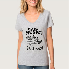 Camiseta Bari Sax Sente A Música