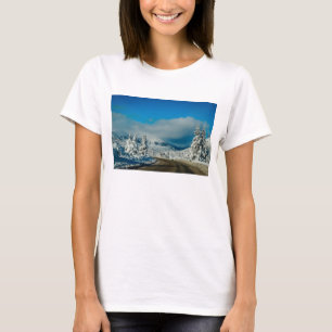 Camiseta Bariloche, estrada à estância de esqui