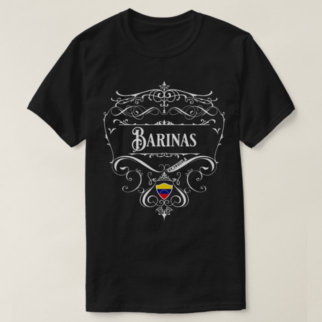 Camiseta Barinas Vintage design 1 (Frente do Design)