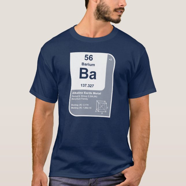 Camiseta Bário (Ba) (Frente)