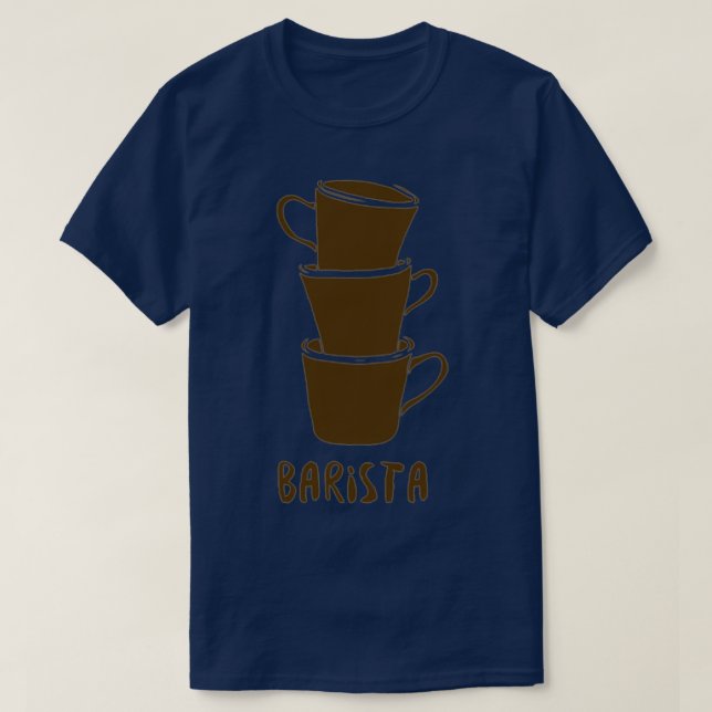 Camiseta Barista 3 Cafés (Frente do Design)