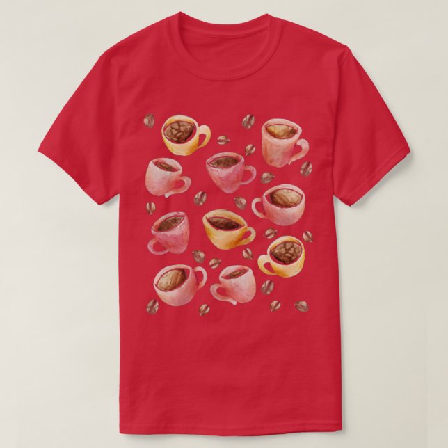 Camiseta Barista Artística do Café (Frente do Design)
