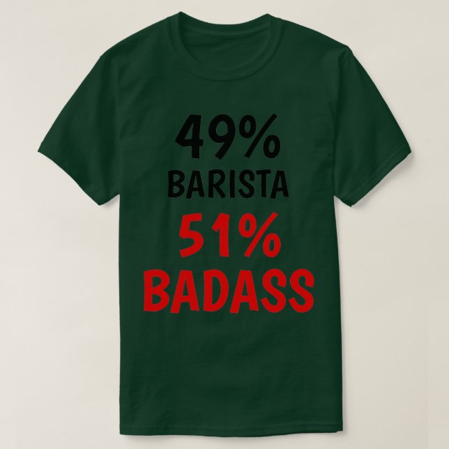Camiseta Barista Badass (Frente do Design)