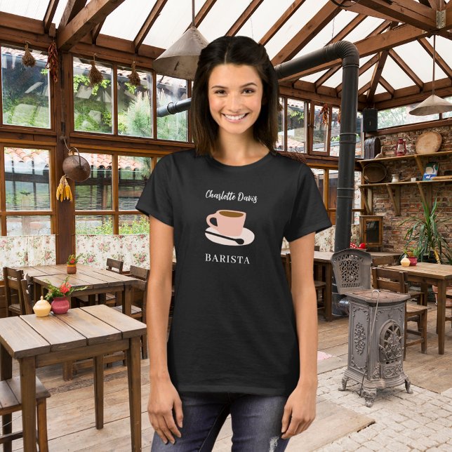 Camiseta Barista - café preto - café (Criador carregado)