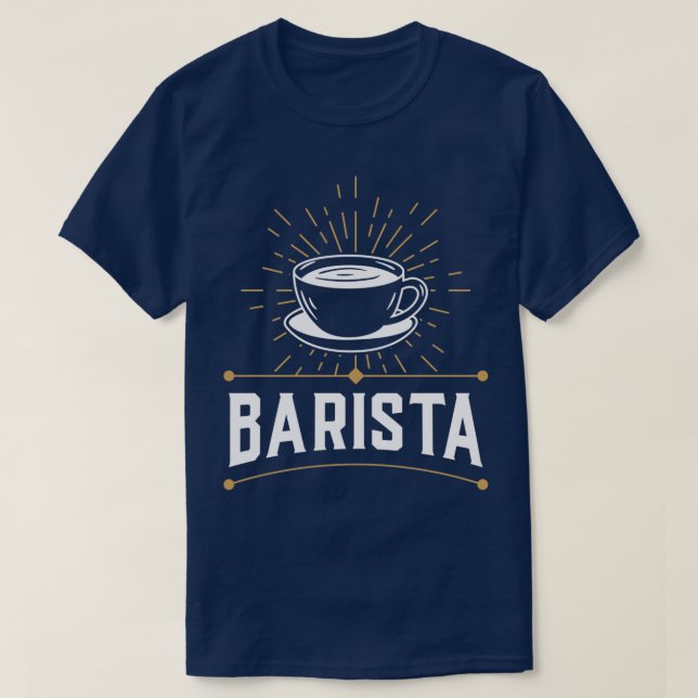 Camiseta Barista Coffeemaker Espresso Café Baristas (Frente do Design)