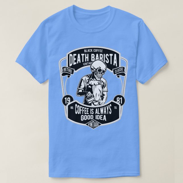 Camiseta Barista da Morte (Frente do Design)