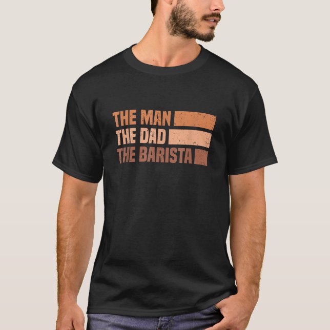 Camiseta Barista de Pai Espresso Merch Man (Frente)