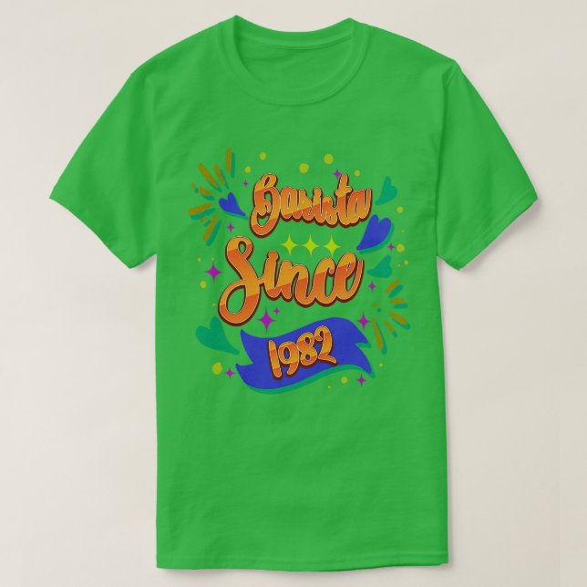 Camiseta Barista Desde 1982 Oferece Ideias Únicas De Presen (Frente do Design)