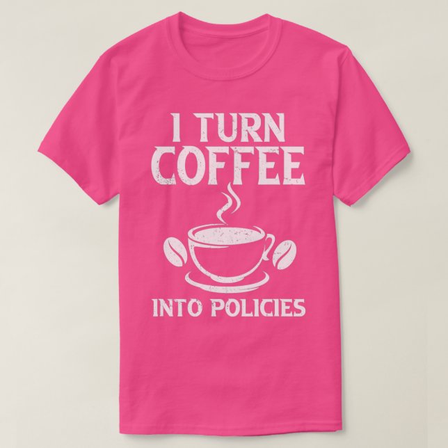 Camiseta Barista do Cafeeiro Merch Insurer (Frente do Design)