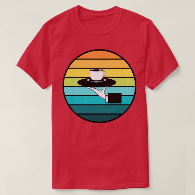 Camiseta Barista Retro Design 10 (Frente do Design)