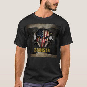 Camiseta Barista US Flag Mask