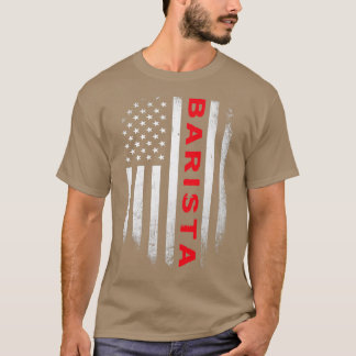 Camiseta Barista US Flag Shirt