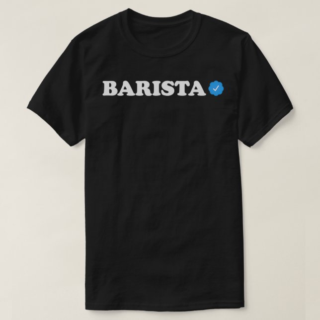 Camiseta Barista verificada (Frente do Design)