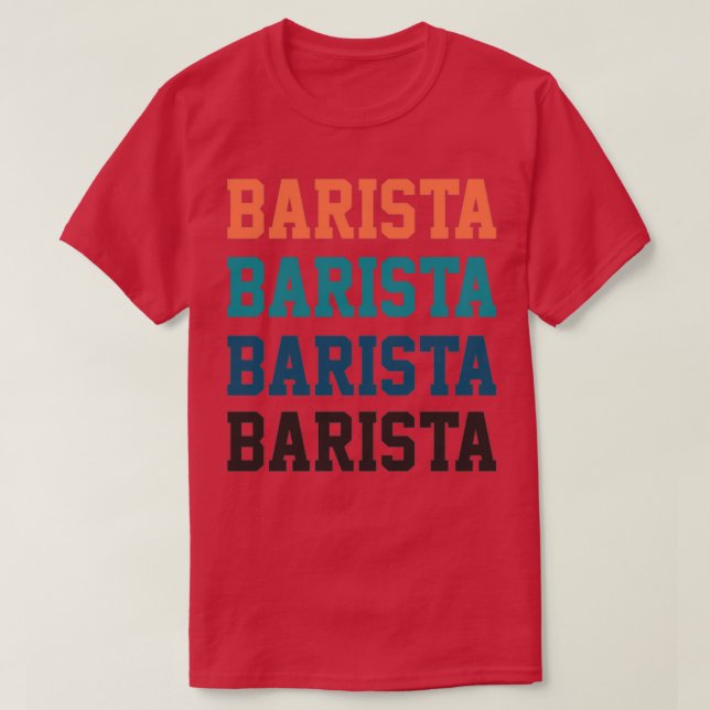 Camiseta Barista Vintage (Frente do Design)