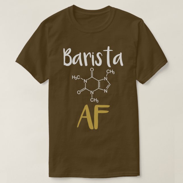 Camiseta BaristaCamisaEngraçadoBaristaBaristaT (Frente do Design)