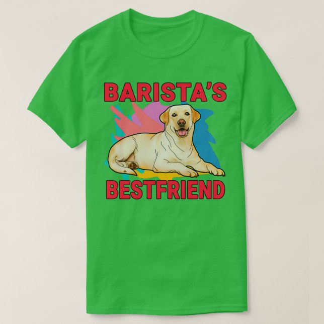 Camiseta Baristax27s BestFriel Labrador Retriever Dog Love (Frente do Design)