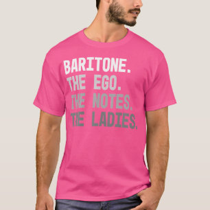 Camiseta Baritona Dos Homens O Ogo As Notas Das Mulheres