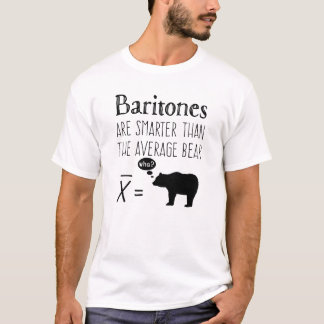 Camiseta Baritone Engraçado - Urso Médio