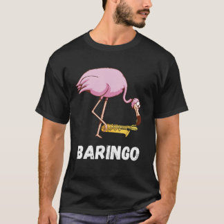 Camiseta Baritone Flamingo Saxophonist Euphonium Saxophone 