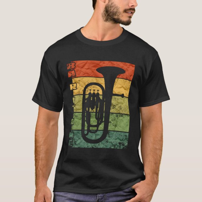 Camiseta Baritone Horn Baritone Horn Marching Banda (Frente)