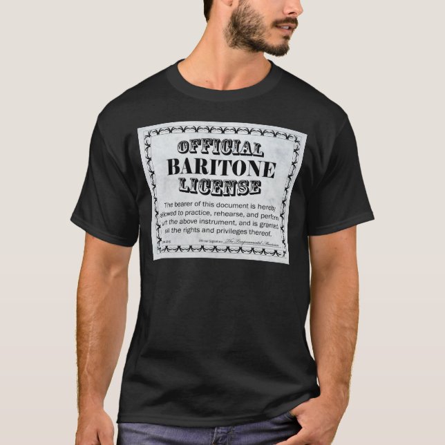 Camiseta Baritone License (Frente)