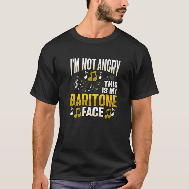 Camiseta Baritone Voice Design para um Coro Membro Premium (Frente)