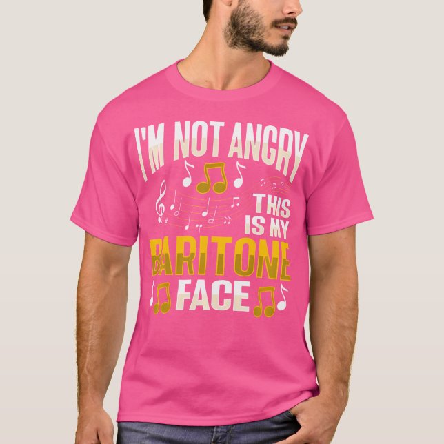 Camiseta Baritone Voice Design Para Um Membro Do Coro (Frente)