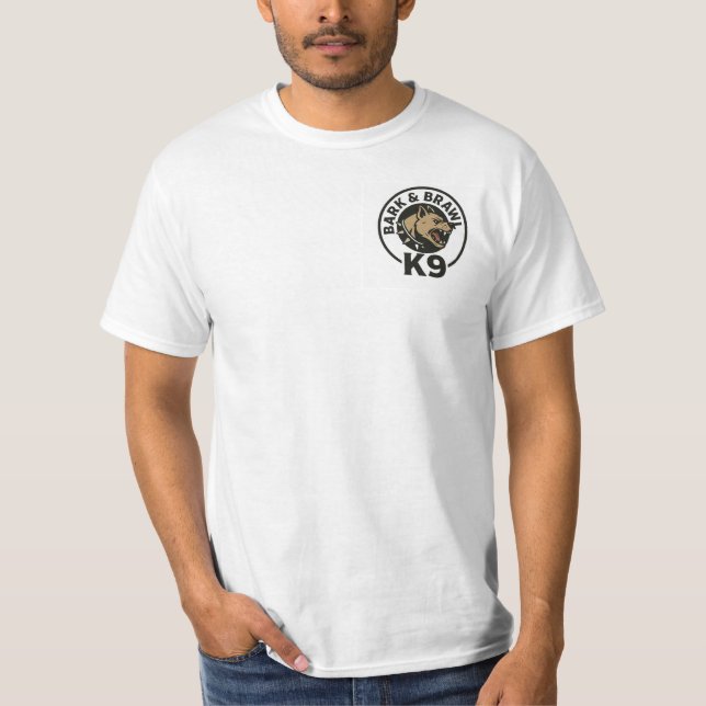 Camiseta Bark N Brawl K9 (Frente)