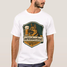Camiseta "Barktoberfest" T-Shirt German shepherd Engraçado