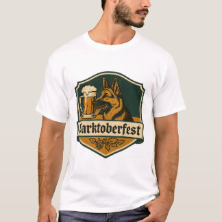 Camiseta "Barktoberfest" T-Shirt German shepherd Engraçado