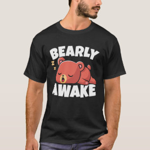 Camiseta Barly Awake Dormindo Urso Sobrevivente Animais Sel
