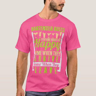 Camiseta Barmaid Barman Regula Todos Que Me Fazem