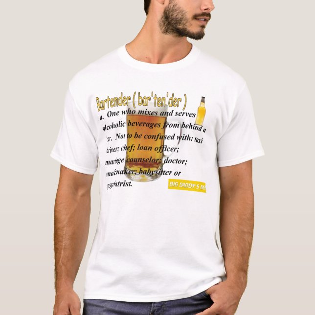 Camiseta barman (Frente)