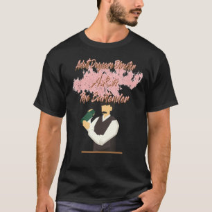Camiseta Barman Adult Daycare Diretor Engraçado Humor Grap
