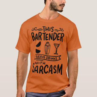 Camiseta Barman Bebe com Sarcasmo