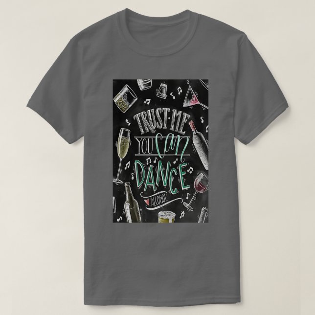 Camiseta Barman Confie Em Mim Você Pode Dançar Álcool (Frente do Design)
