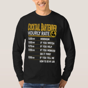 Camiseta Barman de Coquetel Engraçado Mixólogo de Bar