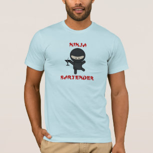 Camiseta Barman de Ninja que guardara Martini