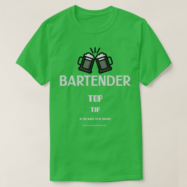 Camiseta Barman Divertido (Frente do Design)