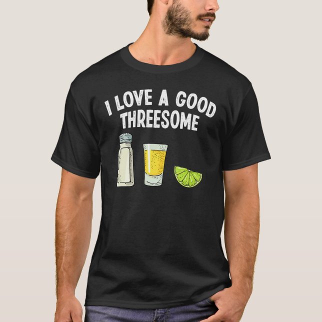 Camiseta Barman, Eu Adoro Um Bom E Triste Bartender Bebendo (Frente)
